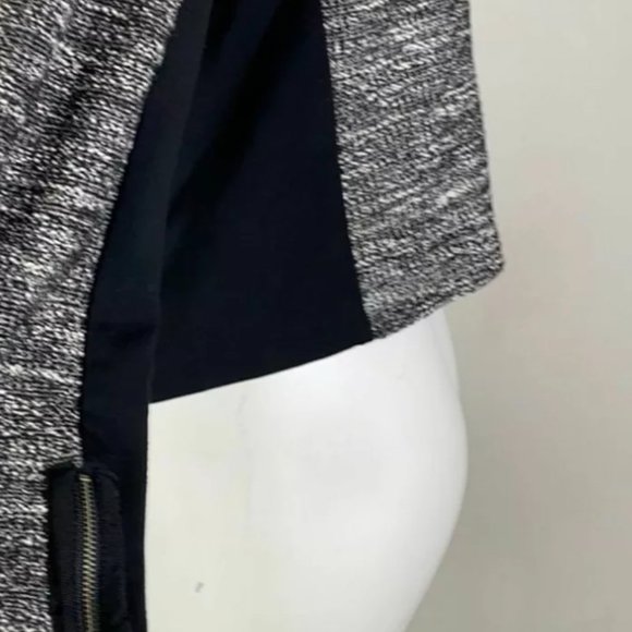 Eileen Fisher NWT Black Collarless Cropped Tweed Jacket Size PL - Picture 4 of 6